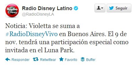 Violetta en el Luna Park el 9 de Noviembre: Confirmada