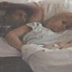 Foto del Kun Aguero durmiendo con La Princesita Karina